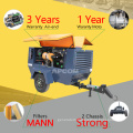 14bar 460CFM mobile 120hp portable screw 90kw electric air compressors mining HGD90-14D